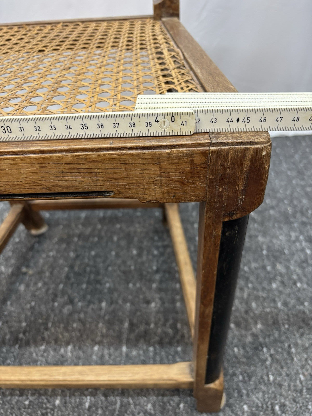 4er Set Stühle Esszimmer Art Deco Vintage Wiener Geflecht (z.T. beschädigt)