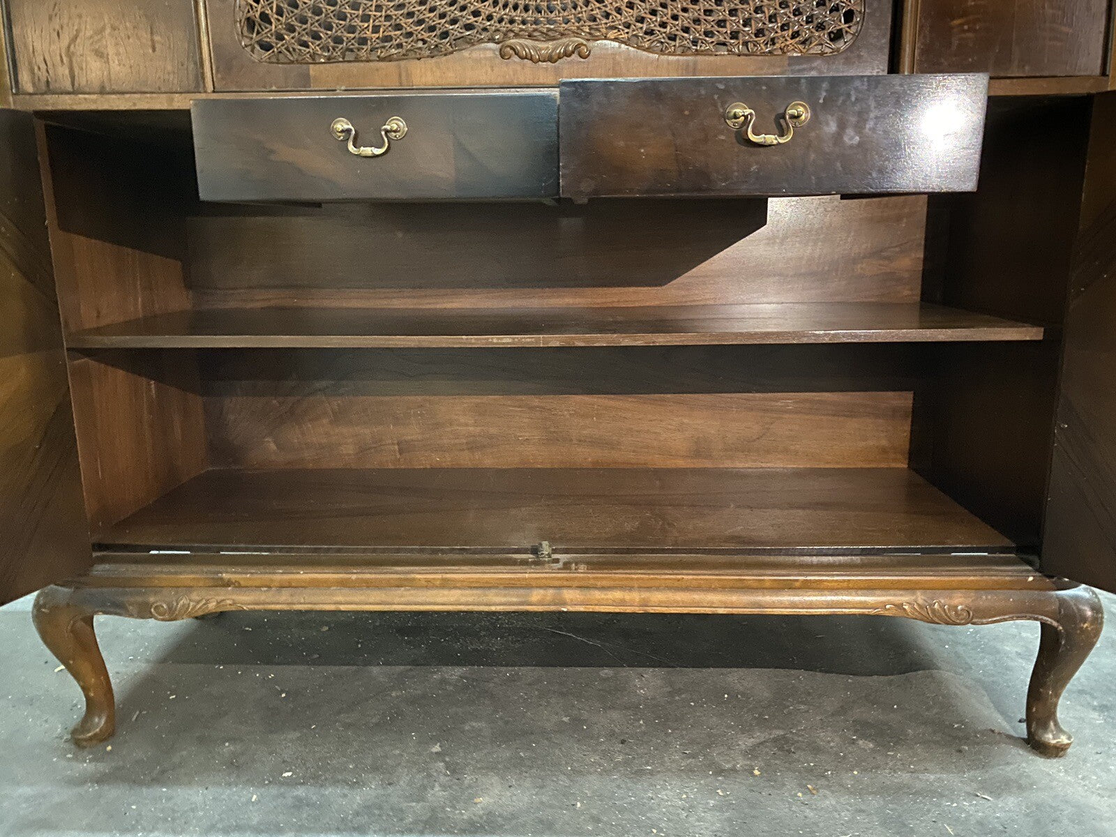 Barschrank Chippendale Eiche Antik ca 1920 Kommode ArtDeco