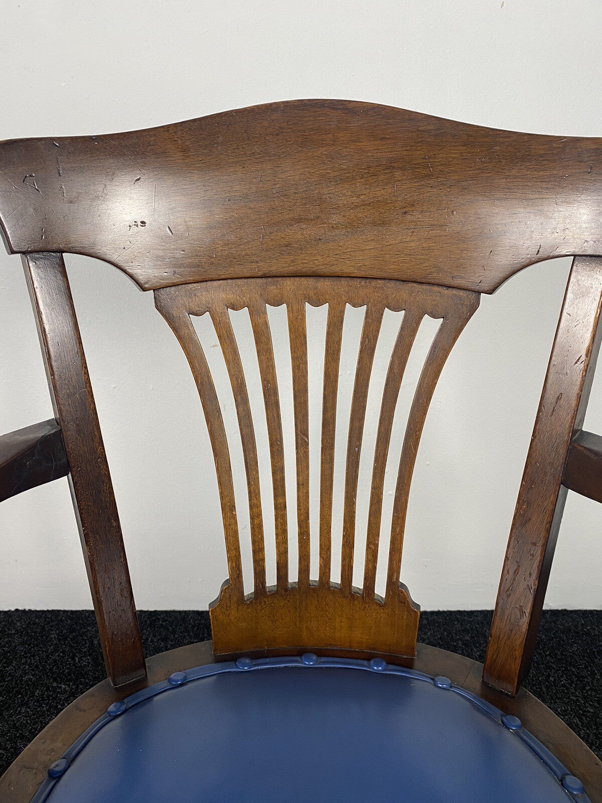 Amerikanischer Drehstuhl Officechair Büro Antik Art Deco