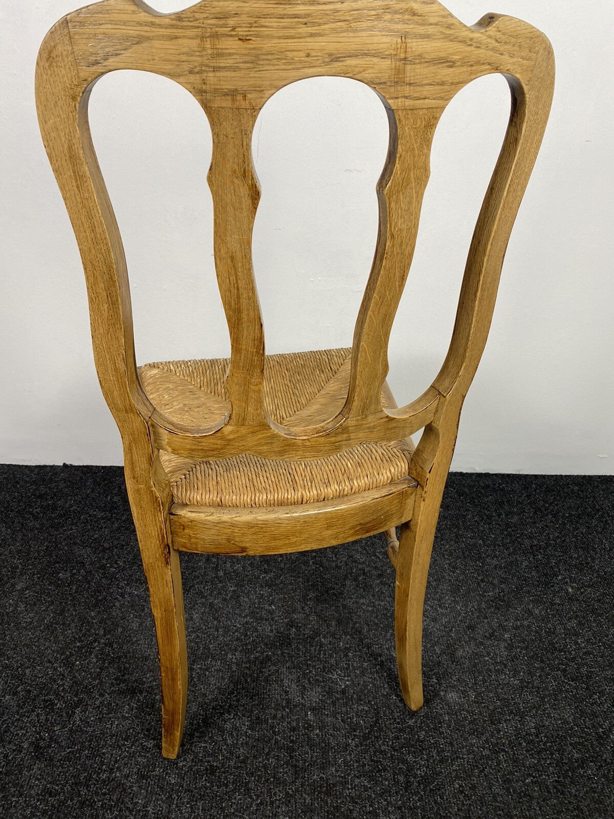 4er Stuhlset, Chippendale Stil, Esszimmer, Küche, ArtDeco, geflochtener Sitz