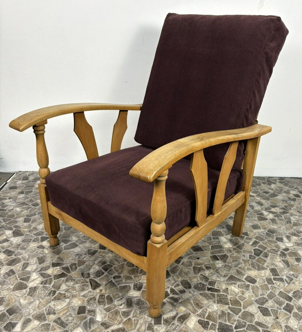 Sessel Lounge Rauchersessel Sitzmaschine  Wohnzimmer Vintage Dicker Polsterstoff