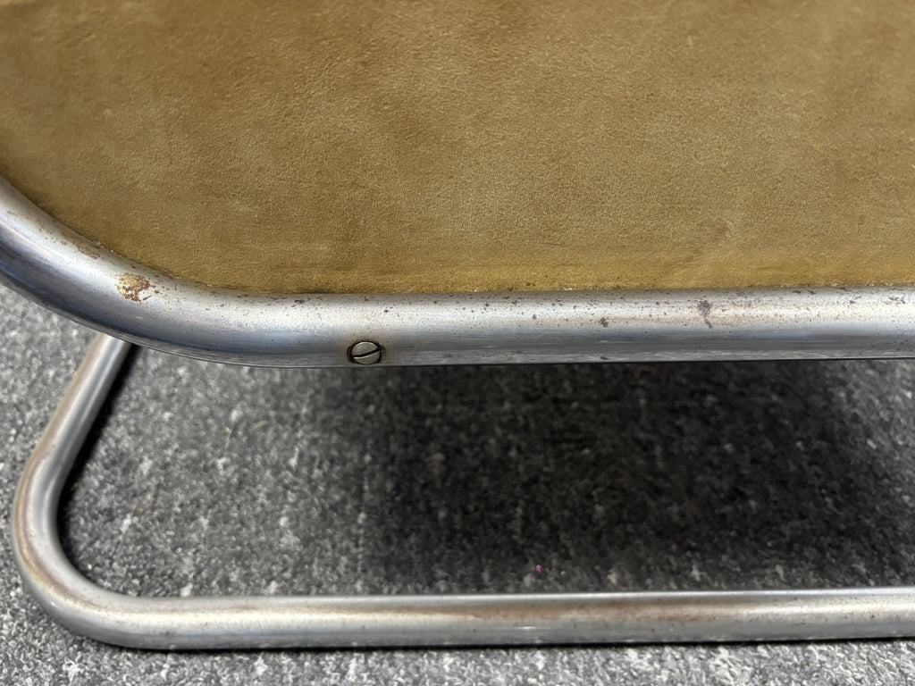 1 v. 2 Bauhaus Freischwinger Stahlrohr Sessel K411 Thonet / Walter Knoll 1930 er