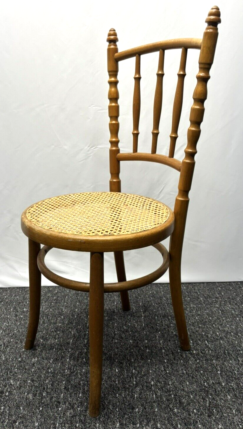ORIGINAL Fischel Kaffeehaus Stuhl Wiener Geflecht Küche Esszimmer Art Deco Antik