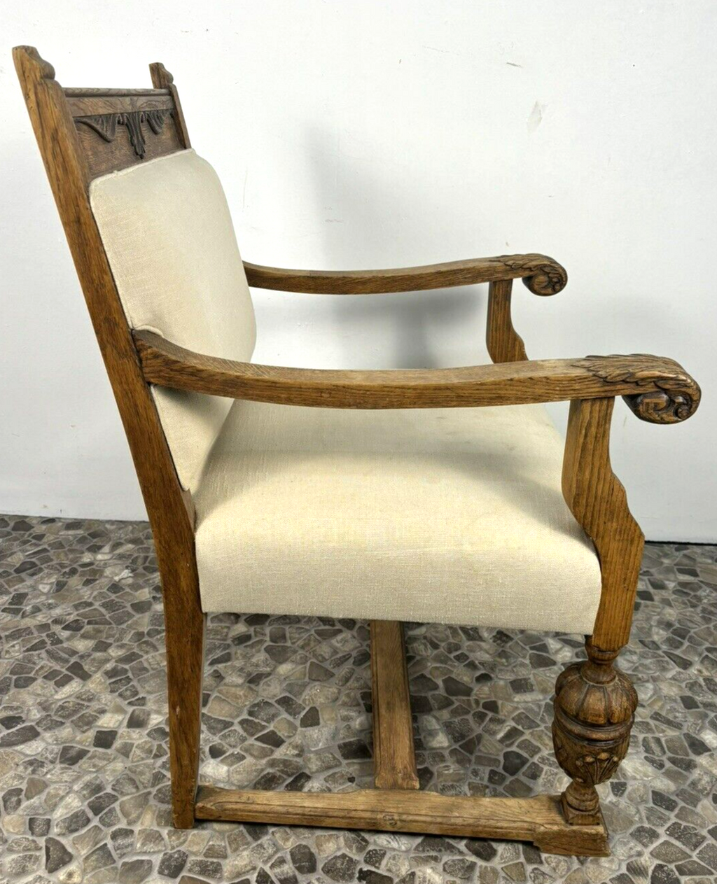 Sessel Antik Thronstuhl Armlehnstuhl Kaminzimmer Lounge Sessel Art Deco