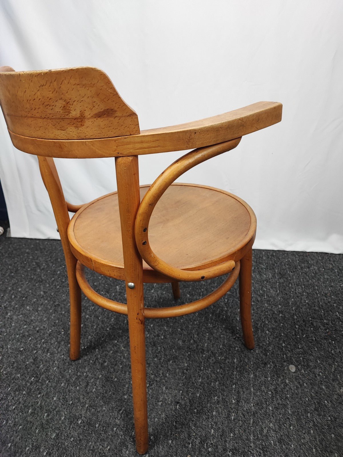 Bugholz Armlehnstuhl Kaffeehausstuhl Thonet-Stil Vintage Buche Bauhaus 4 Stk - Wesel Antik Kunst Vintage