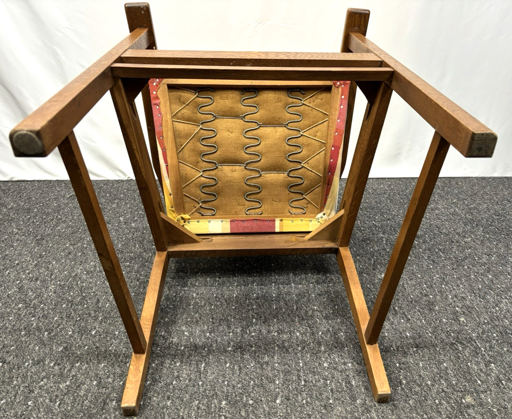 Armlehnstuhl Art Deco Vintage Büro Holzschnitzarbeiten