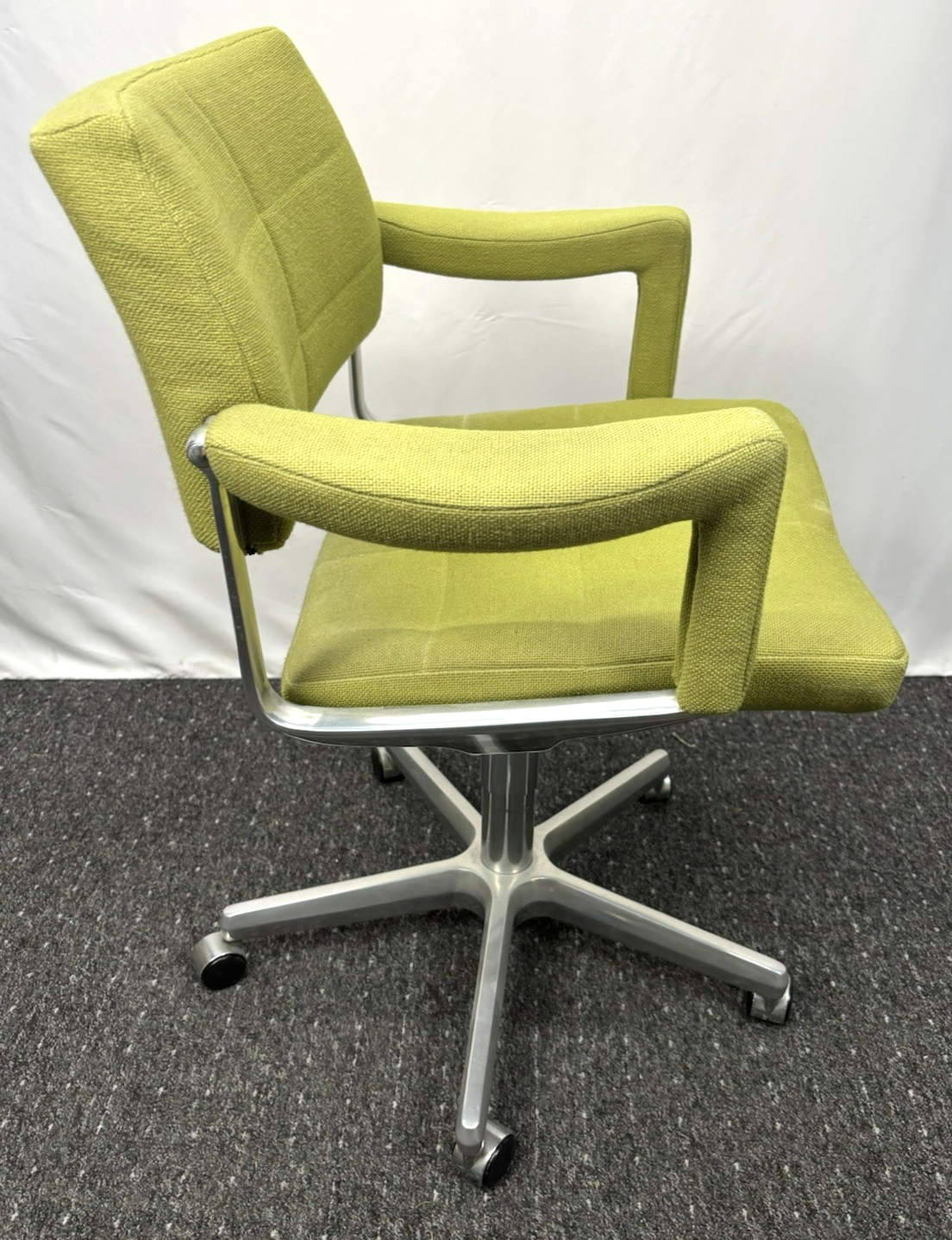 Bürostuhl Oswaldo Borsani for Tecno Edelstahl Vintage ca. 1970