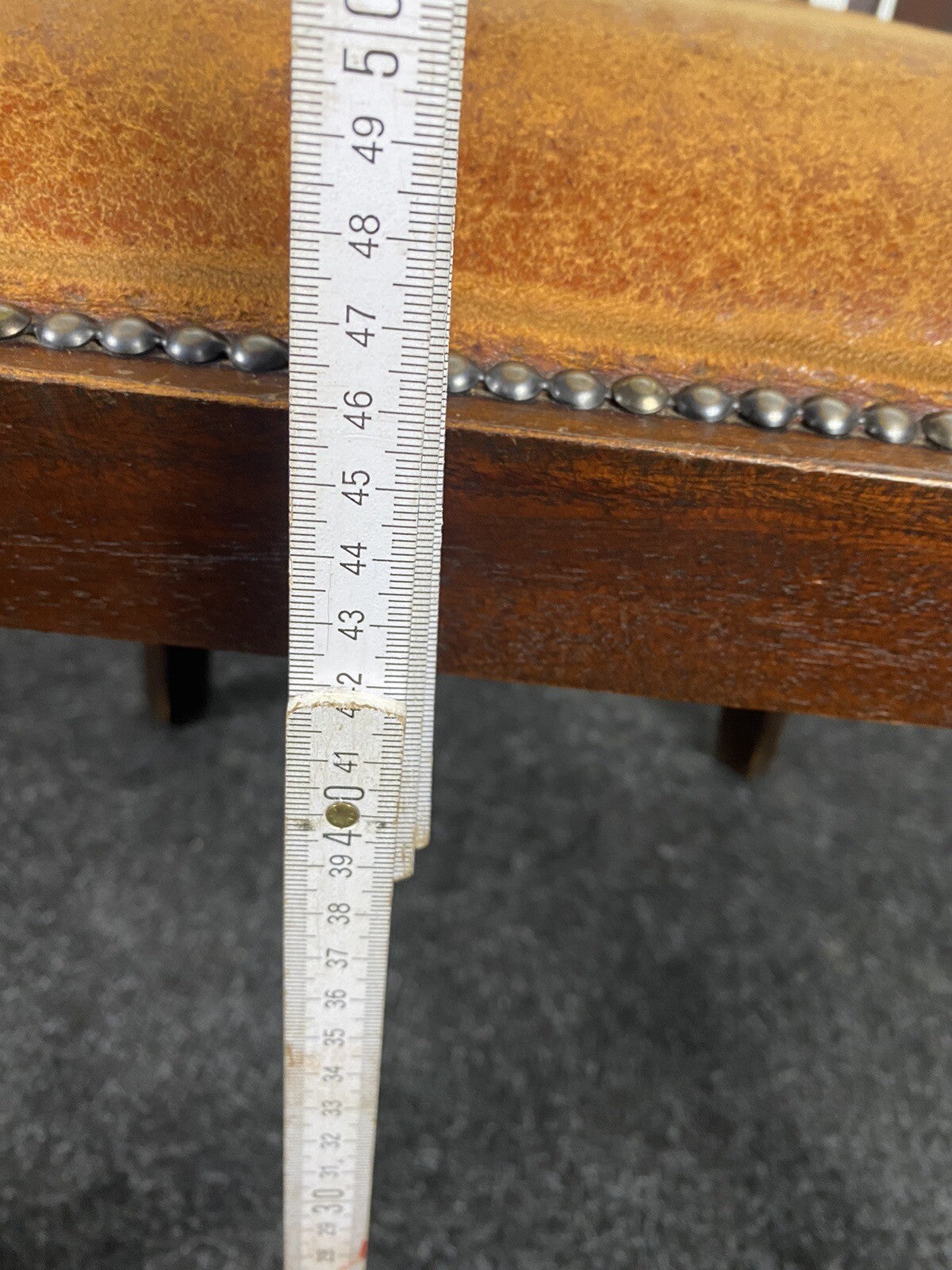 1 von 2 Hochlehnstuhl ArtDeco Leder extra breit, Büro, Esszimmer