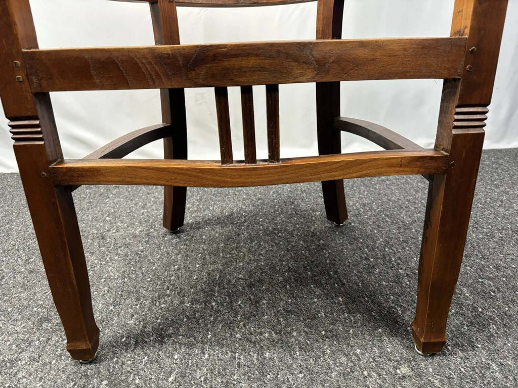 1 von 4 Armlehnstuhl Kolonialstil Massivholz Art Deco Bauhaus Gropius