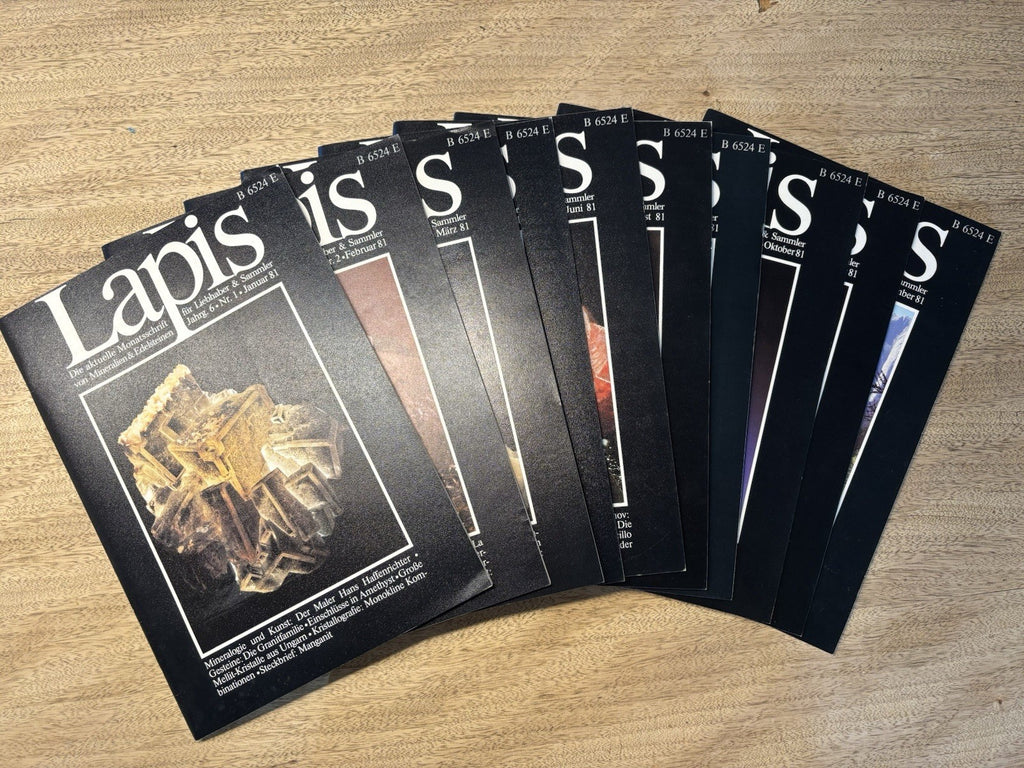 LAPIS Mineralien Magazin – kompletter Jahrgang 1981 – 11 Hefte – Sammlerstück