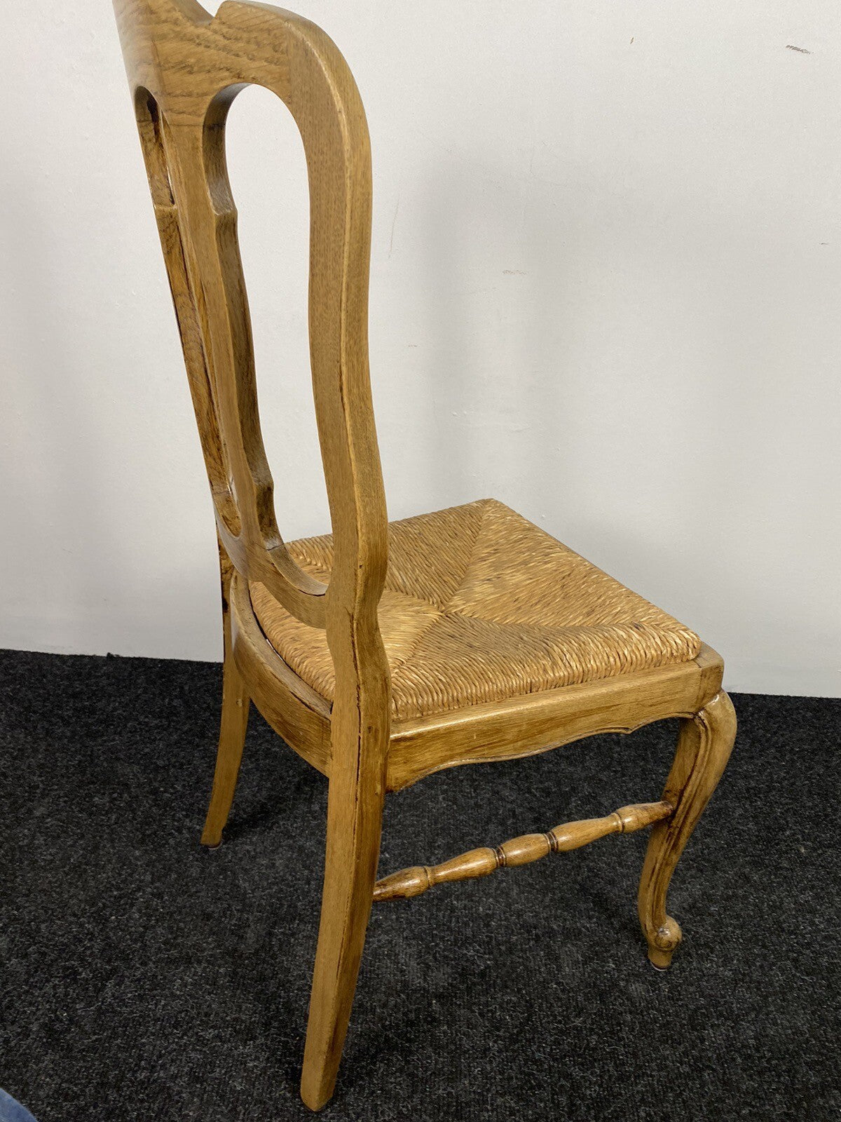 4er Stuhlset, Chippendale Stil, Esszimmer, Küche, ArtDeco, geflochtener Sitz