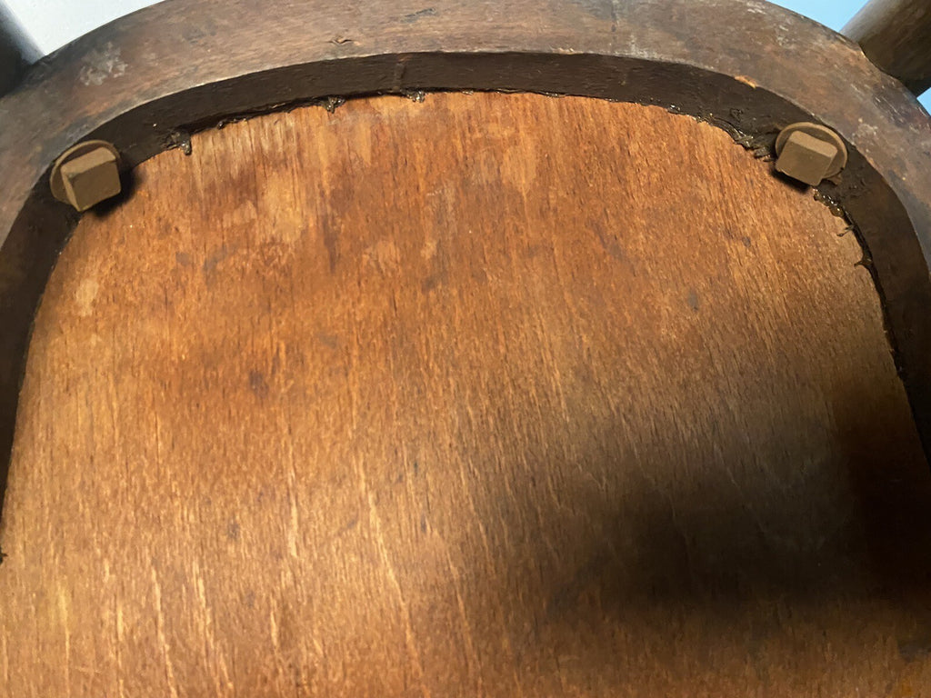J&J John Holz Barhocker Hochstuhl Kassiererstuhl Antik