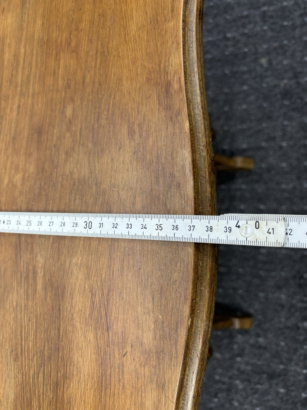 Beistelltisch Mit Zeitungshalter-/ Fach Massivholz Art Deco Antik Vintage 