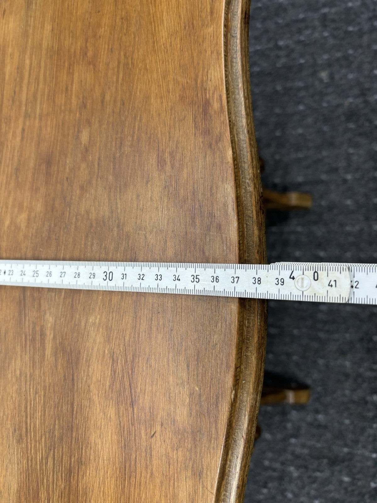 Beistelltisch Mit Zeitungshalter-/ Fach Massivholz Art Deco Antik Vintage 