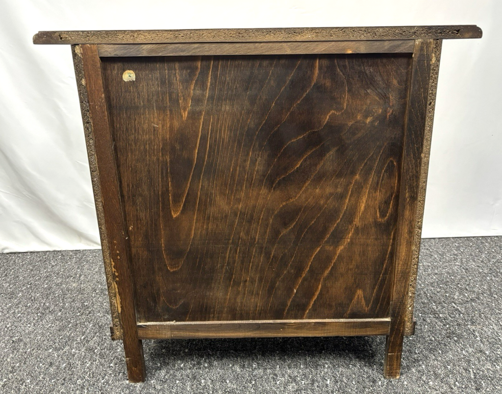 Kommode mit drei Schubladen Vintage Art Deco Holz 