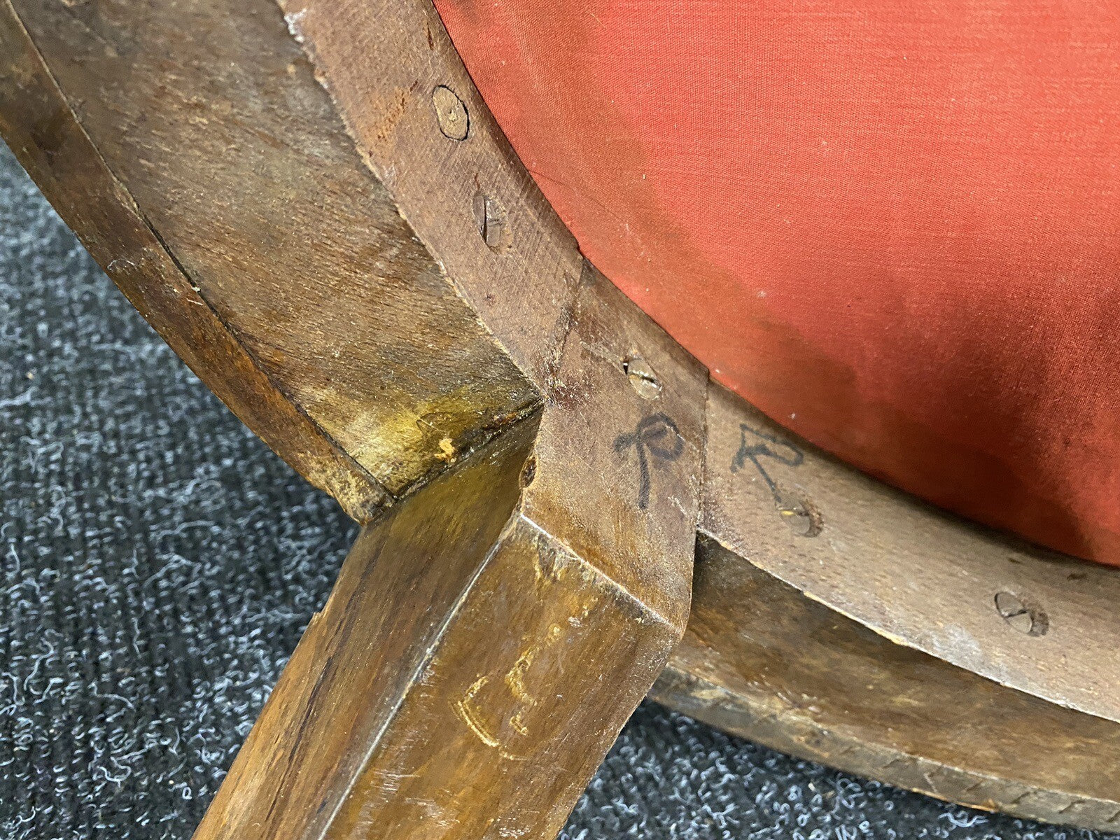 1 von 6 Gondelstühle Französisch Art Deco Nussbaum Wurzelholz Antik ca. 1920