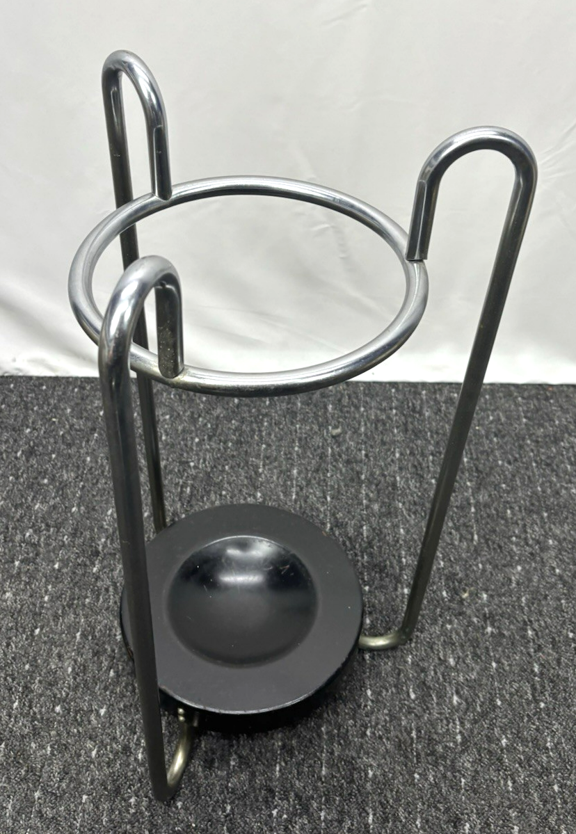 Schirmständer Stahlrohr Schlaufenfuß Bauhaus Art Deco