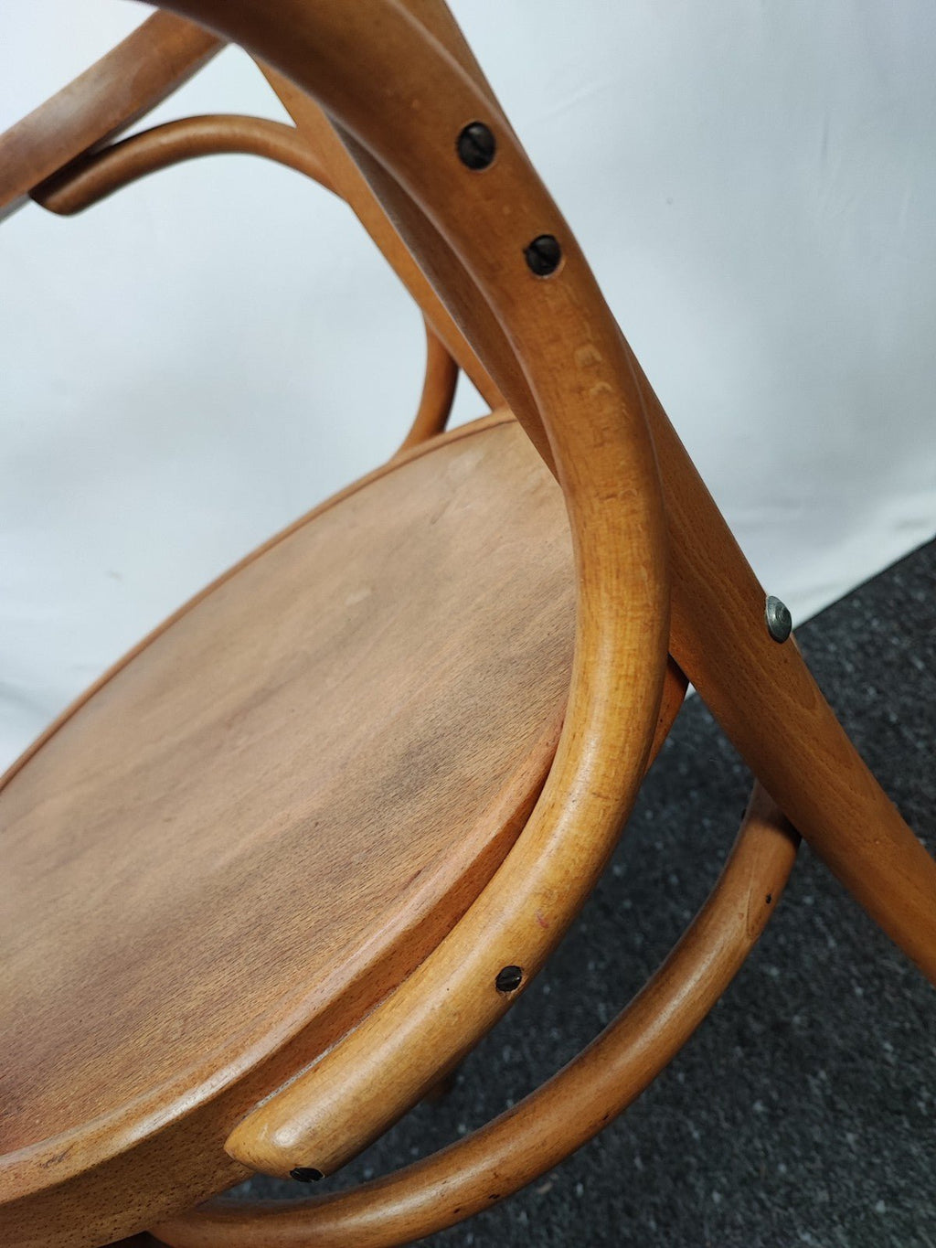 2x Bugholz Armlehnstuhl Paar Kaffeehausstuhl Thonet-Stil Vintage Buche - Wesel Antik Kunst Vintage