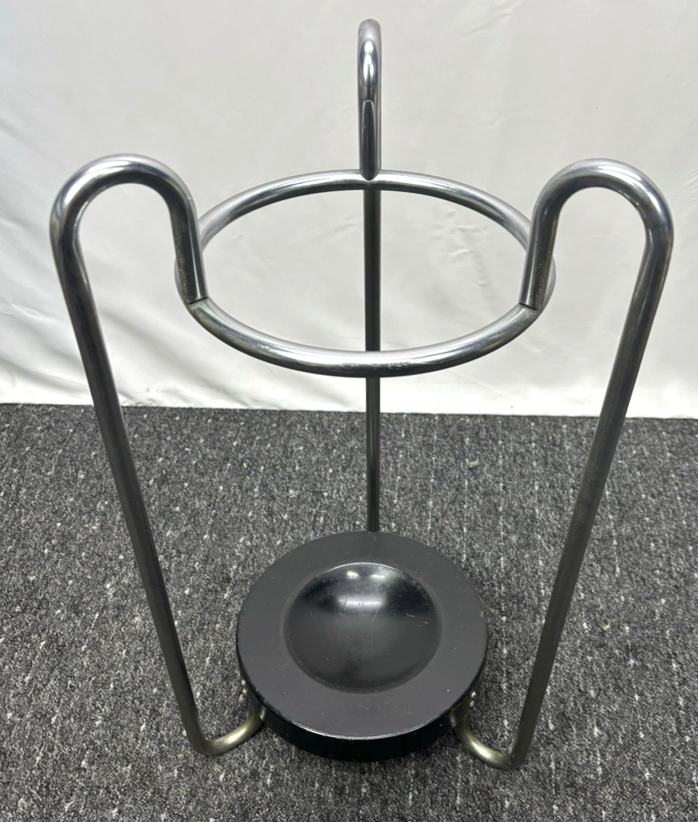 Schirmständer Stahlrohr Schlaufenfuß Bauhaus Art Deco