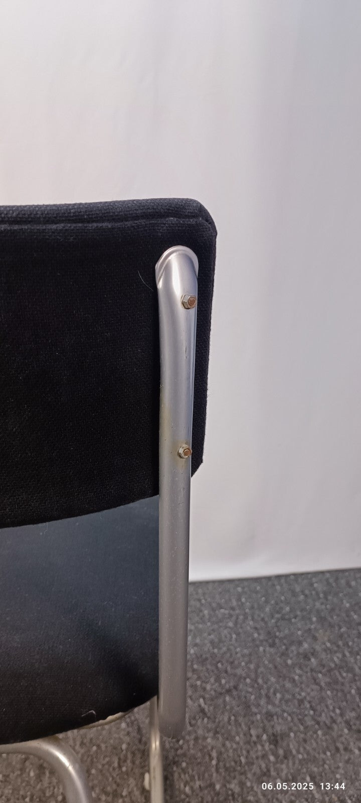 1 von 2 Stühlen Stuhl Bauhaus Stahlrohr Vintage Stahlrohrmöbel Gispen Stil