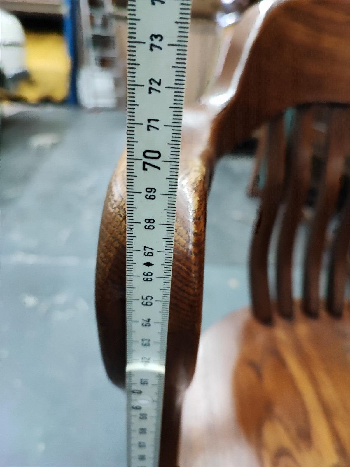 Banker Chair Eiche Massivholz Drehstuhl USA Wippmechanik Vintage Jasper Stuhl