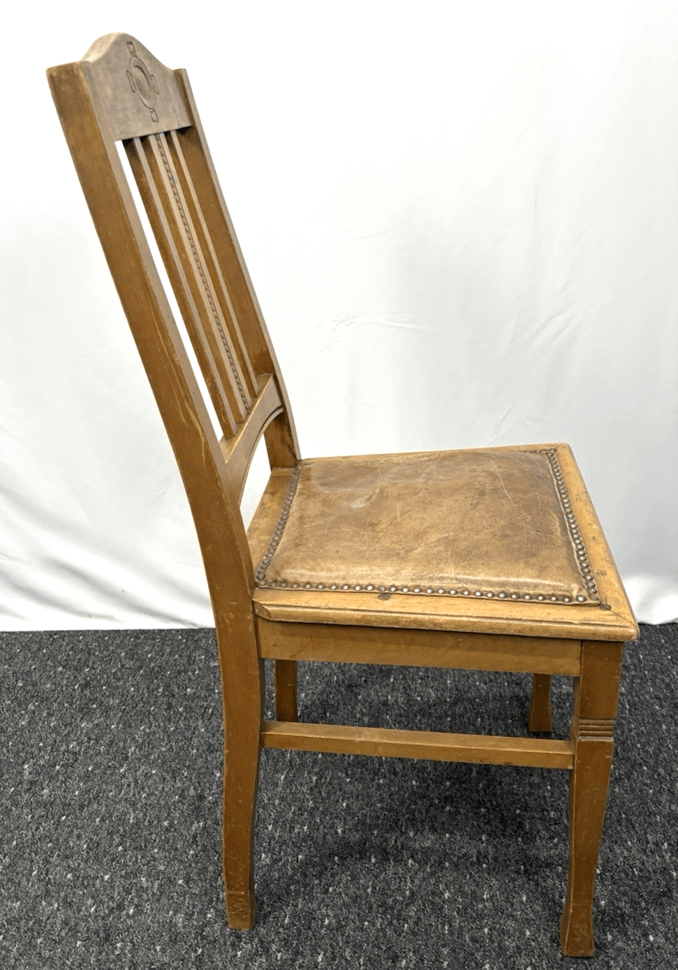 Esszimmerstuhl, Küchenstuhl, Beistellstuhl, Dekostuhl, Art Deco, Vintage, Holz