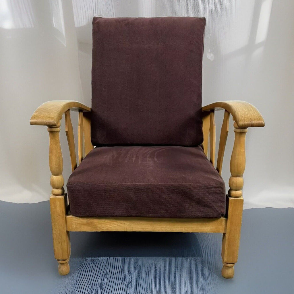 Sessel Lounge Rauchersessel Sitzmaschine  Wohnzimmer Vintage Dicker Polsterstoff