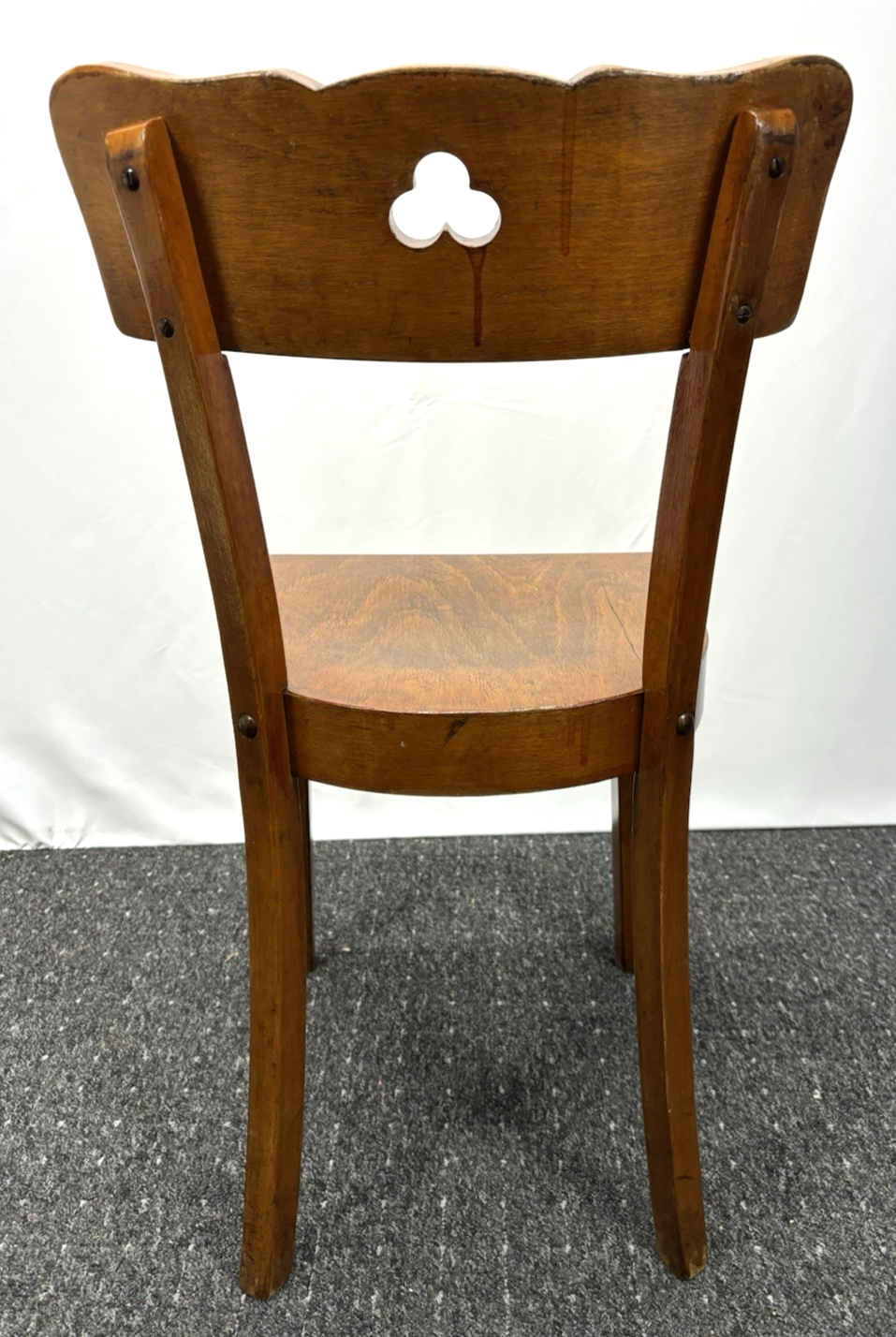 1 von 4 Kaffeehausstuhl Frankfurter Stuhl Bistro Holz Art Deco Antik Schellack