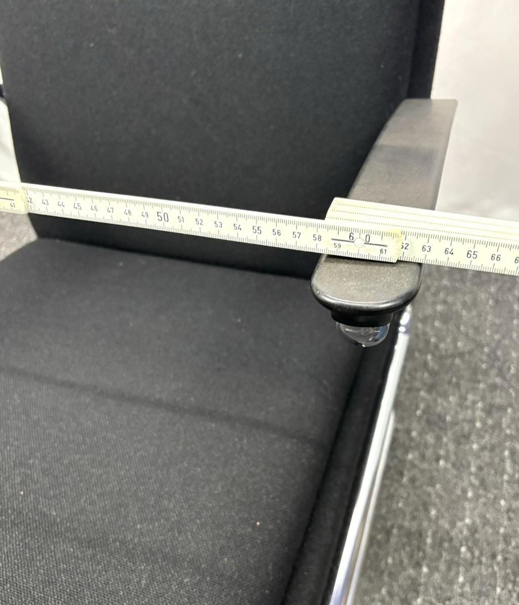 Sessel Freischwinger Stahlrohrmöbel Thonet Stil Bauhaus Vintage Büro Wohnzimmer