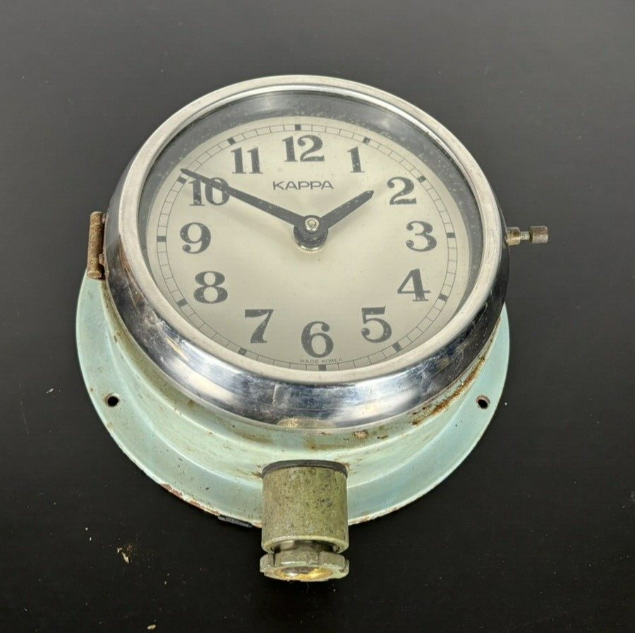 Schiffsuhr KAPPA Wanduhr Vintage Marine Clock Slave Uhr Deko Objekt
