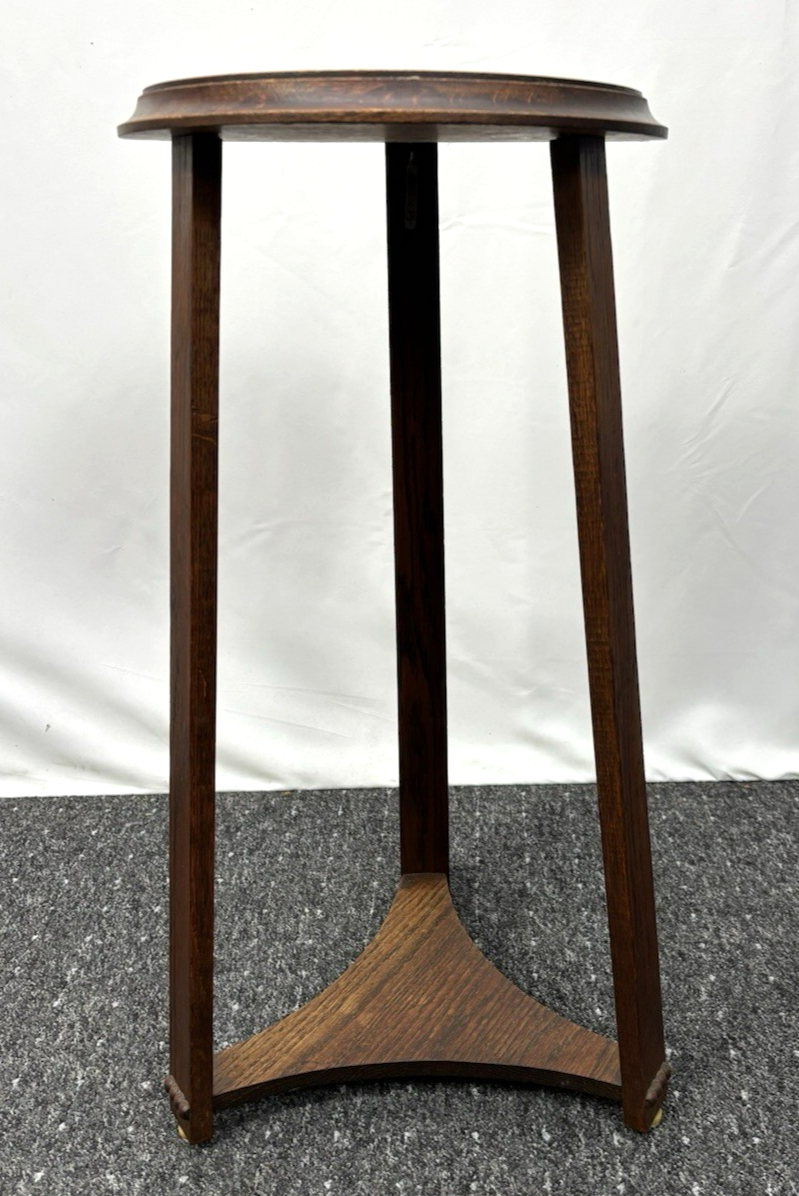 Blumentisch Blumensäule Massivholz Art Deco Antik ca. 68 cm