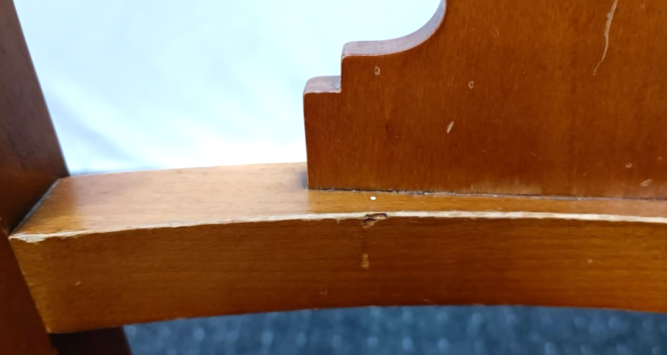 1 von 4 Stuhl Biedermeier Stil Klassisch Harfe Esszimmer Art Deco Vintage