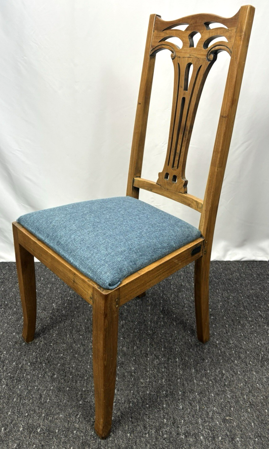 1 von 2 Stuhl Jugendstil  H.S. Furni Hochlehner Esszimmer Art Deco Art Nouveau