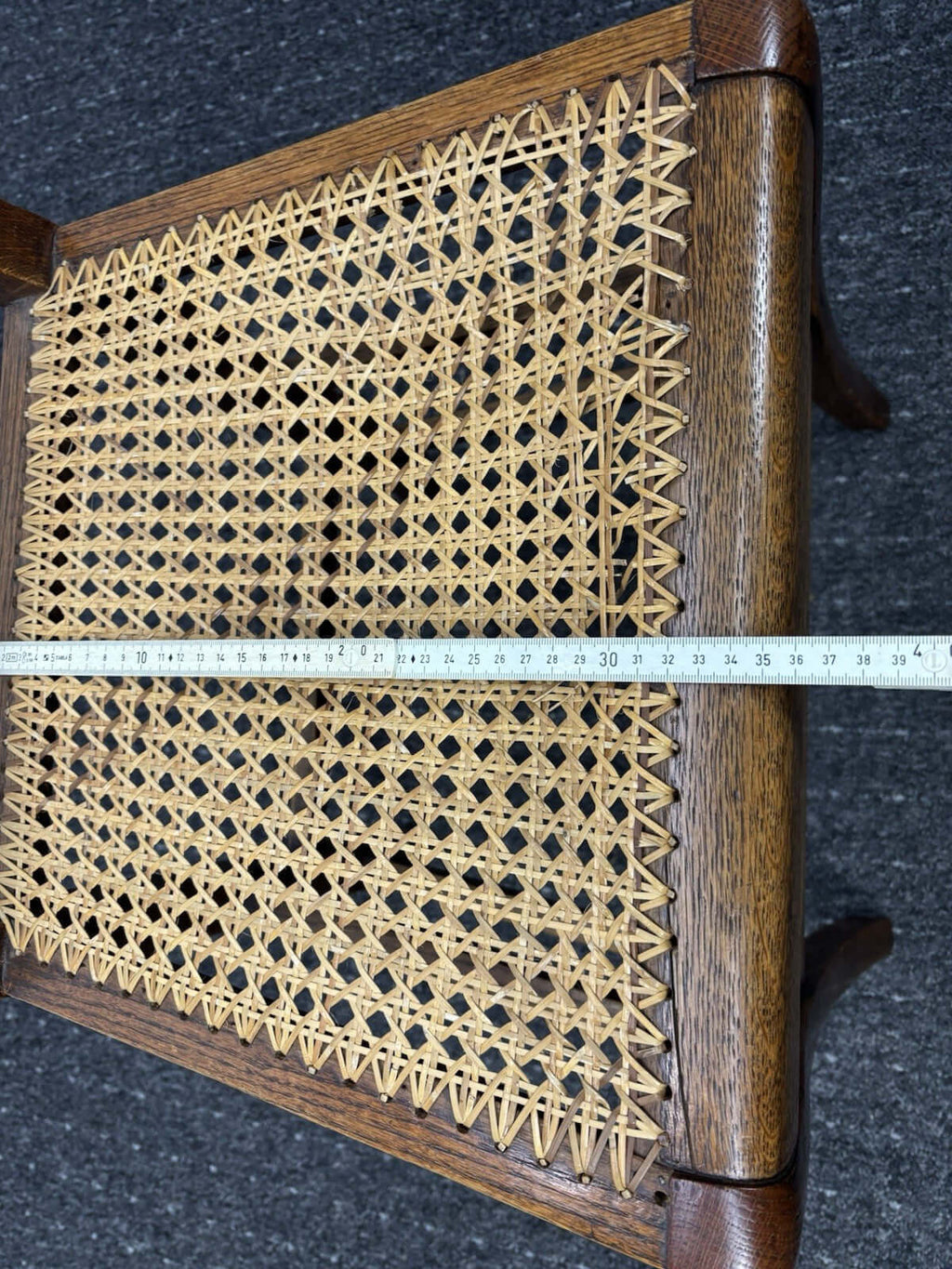 Antiker Holzstuhl mit Wiener Geflecht – Art Deco , Vintage, Küche, Büro, Kaffee