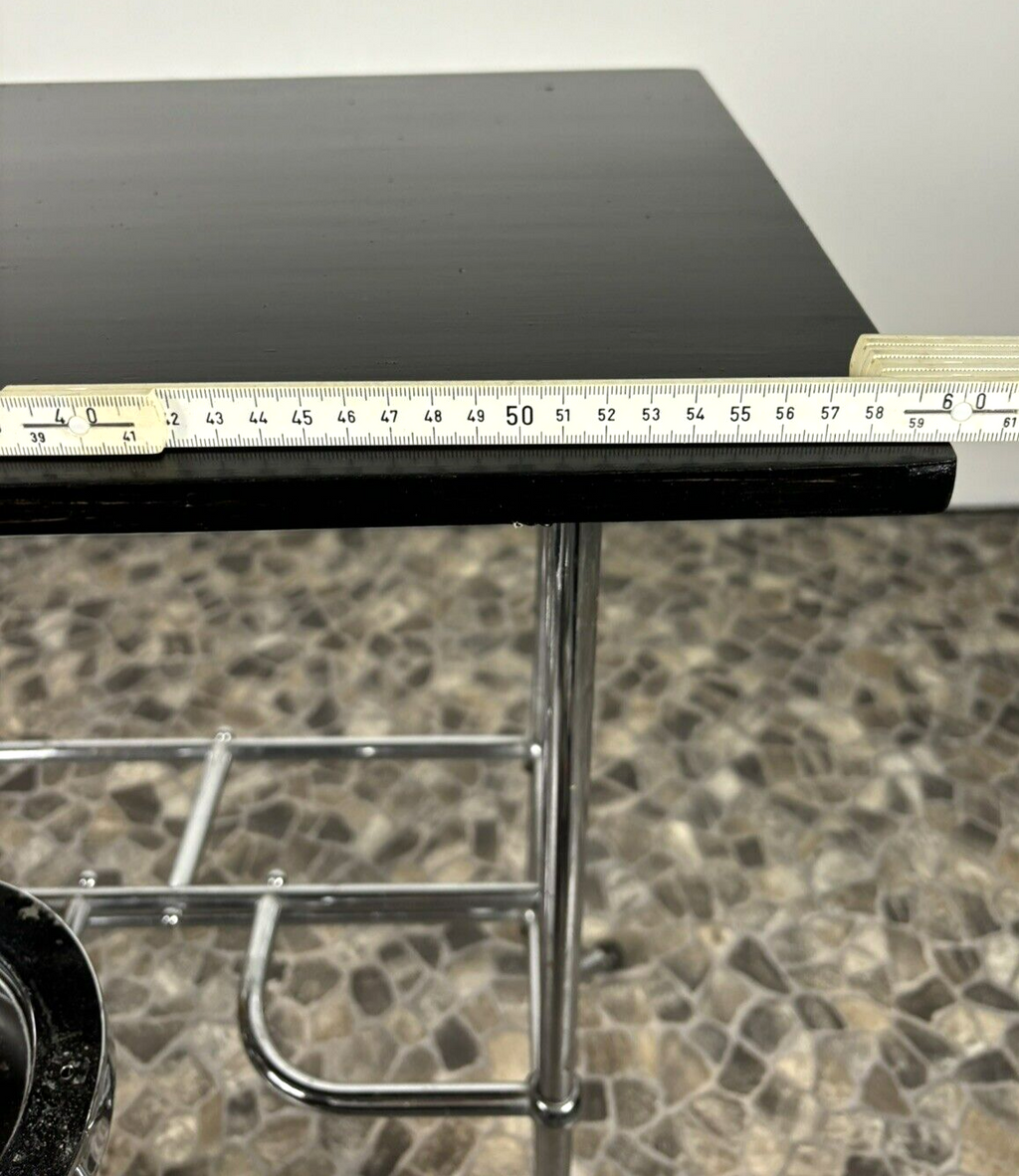 Rauchertisch Stahlrohr Beistelltisch Art Deco Bauhaus schwenkbar