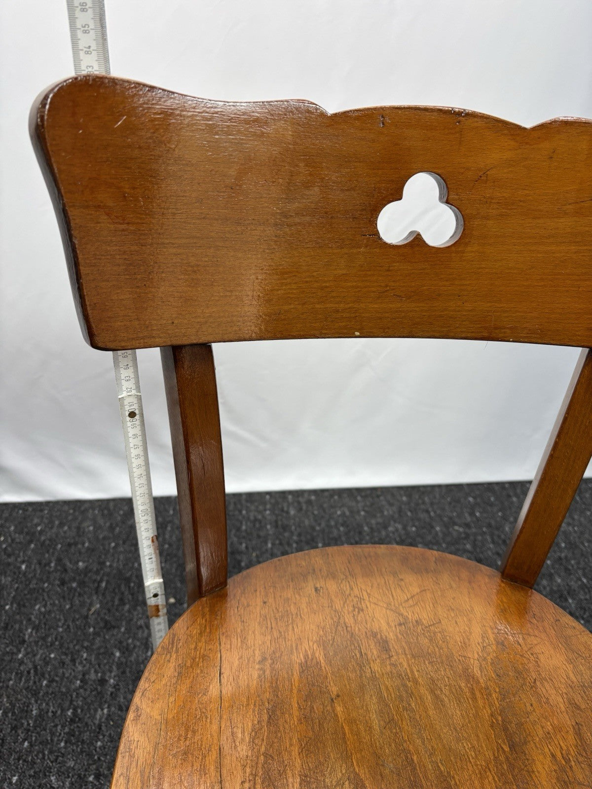 1 von 4 Kaffeehausstuhl Frankfurter Stuhl Bistro Holz Art Deco Antik Schellack