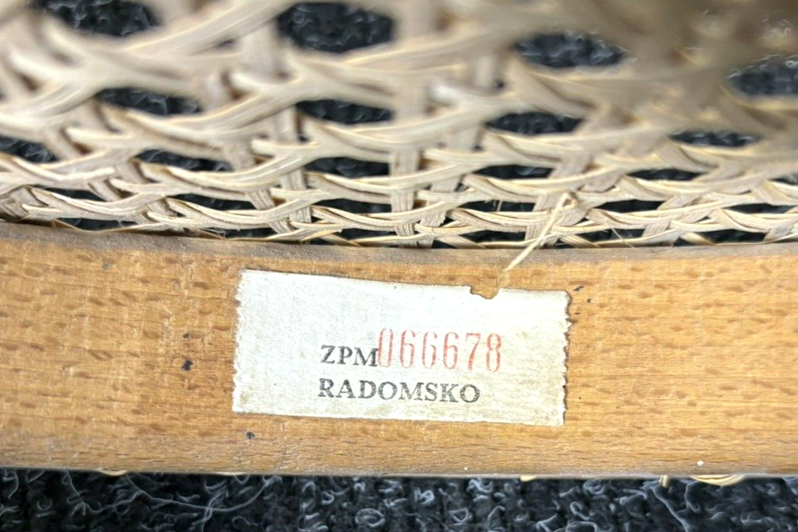 1 / 2 Kaffeehausstuhl ZPM Radomsko (Thonet Sessel Nr. 5) Bugholz Wiener Geflecht