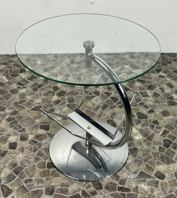 Beistelltisch Couchtisch Kokoon Design Stahlrohr Chrom Bauhaus Vintage