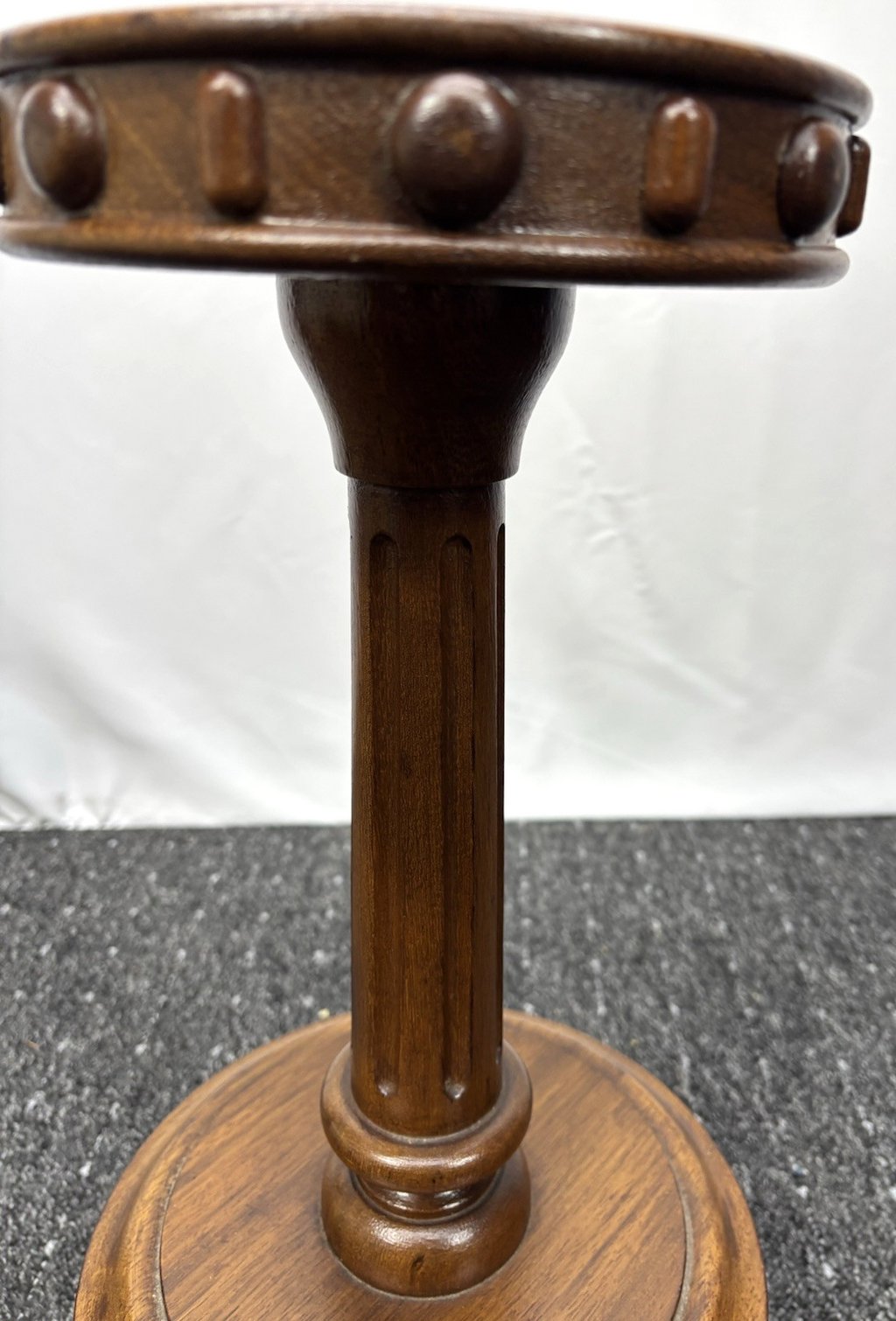 Beistelltisch Blumensäule Blumentisch Holz Art Deco Vintage