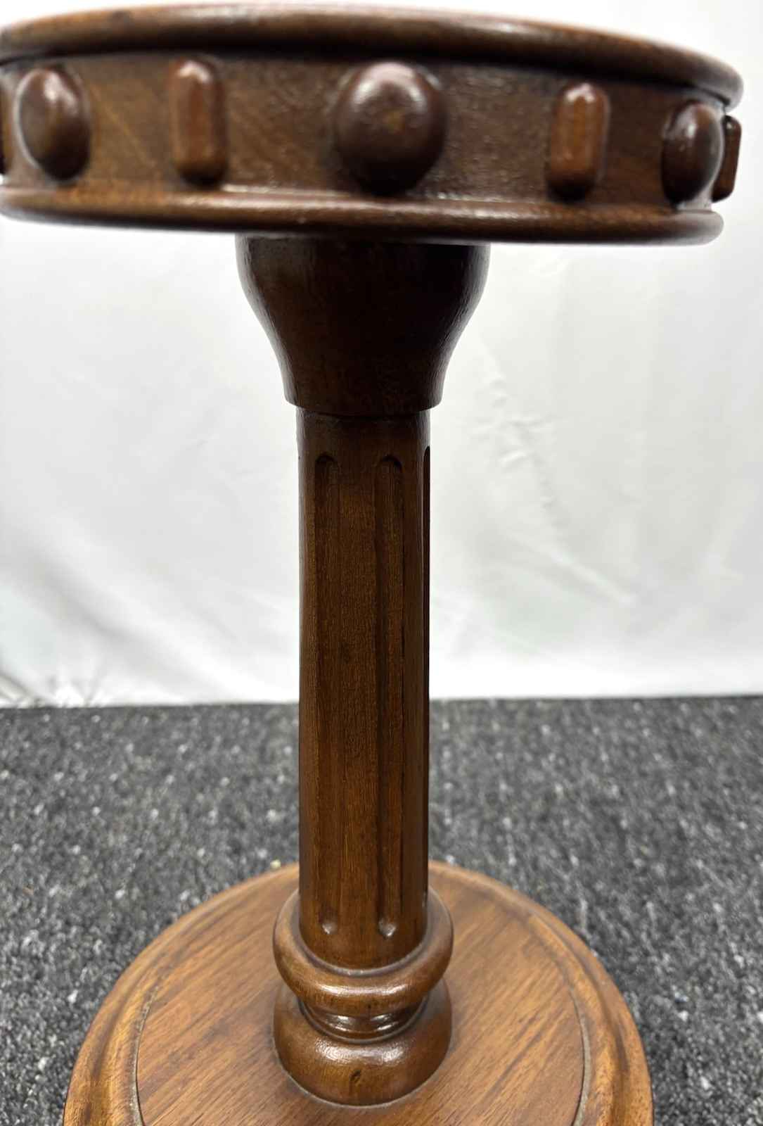 Beistelltisch Blumensäule Blumentisch Holz Art Deco Vintage