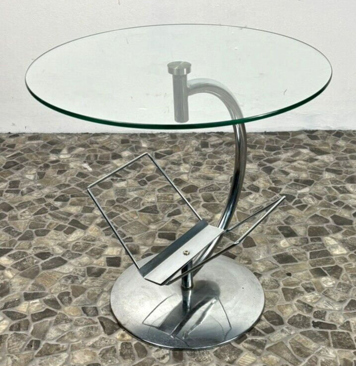 Beistelltisch Couchtisch Kokoon Design Stahlrohr Chrom Bauhaus Vintage