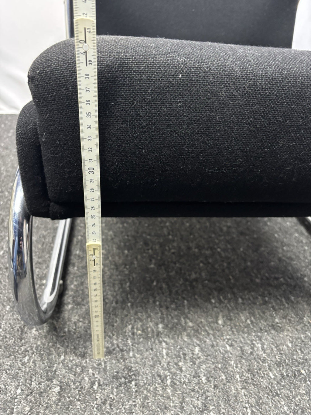 Sessel Freischwinger Stahlrohrmöbel Thonet Stil Bauhaus Vintage Büro Wohnzimmer