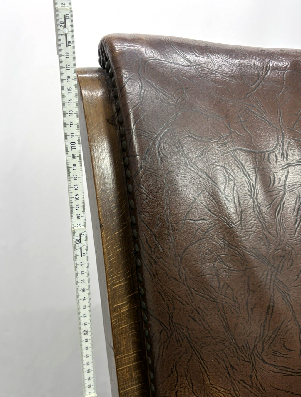 Thronstuhl Armlehnstuhl Antik Art Deco Massivholz Leder Hochlehner