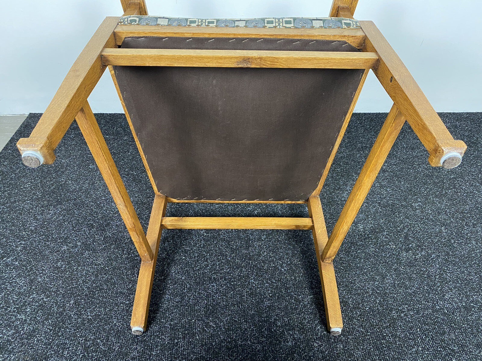 1von 5 Bürostuhl Stoff Wiener Werkstätte Entwurf Josef Hoffmann Art Deco Bauhaus