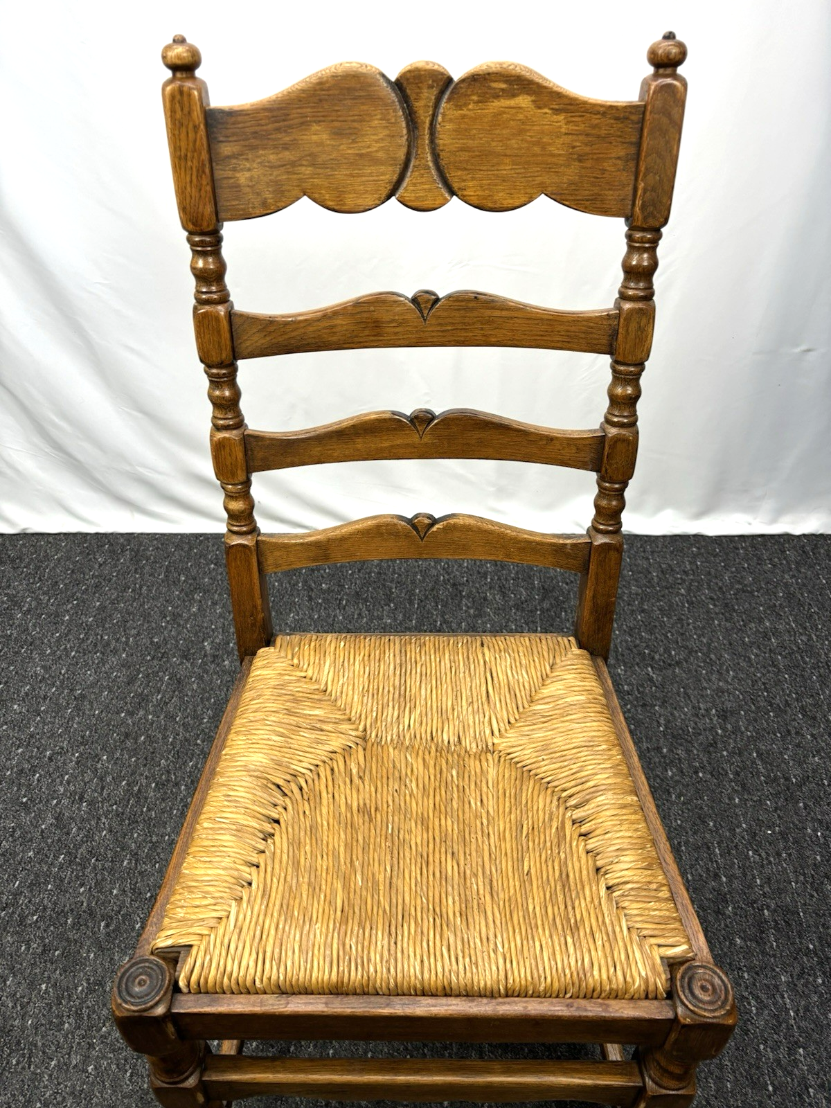 Castle Furniture Stuhl – Massivholz, Geflochtene Sitzfläche, Landhausstil – Top