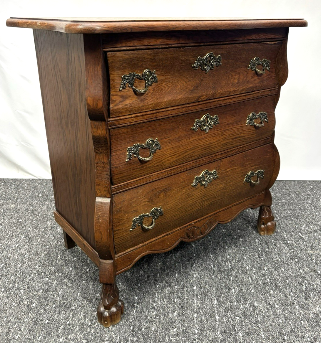 Kommode mit drei Schubladen Vintage Art Deco Holz 