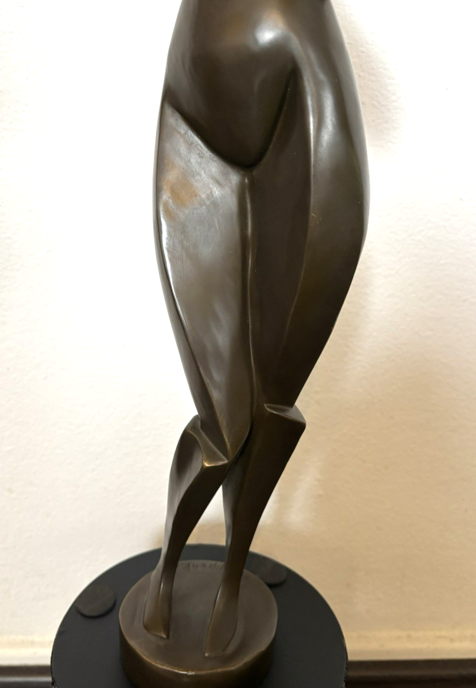 Bronze Skulptur Frau im Stil Archipenko  Abstrakte Moderne Kunst Kubismus 58 cm