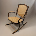 Thonet Schaukelstuhl Bugholz Wiener Geflecht Vintage Original Bentwood Antik