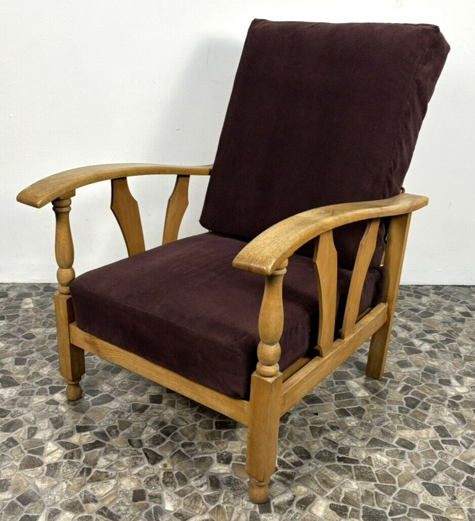 Sessel Lounge Rauchersessel Sitzmaschine  Wohnzimmer Vintage Dicker Polsterstoff