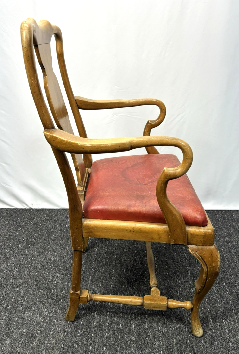 1 von 3 Armlehnstuhl Barock/ Rokoko Büro Schreibtisch Art Deco Leder